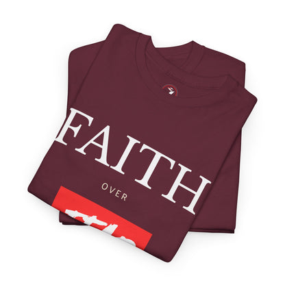 Faith Over Fear Men's Unisex Heavy Cotton Tee