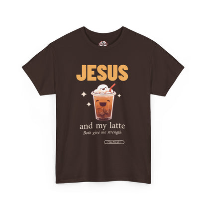 “Jesus and My Latte” Faith & Coffee Unisex Graphic Tee