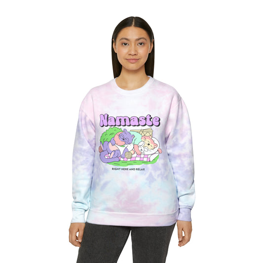 Namaste n Relax Unisex Tie-Dye Sweatshirt