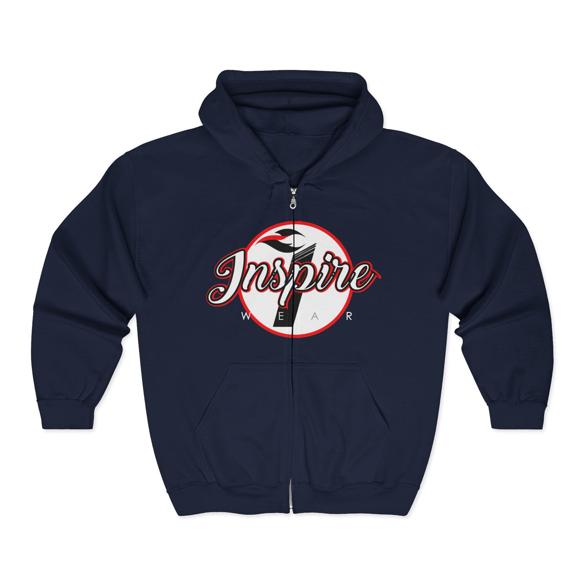 Inspire Logo Motivational Full Zip Hoodie