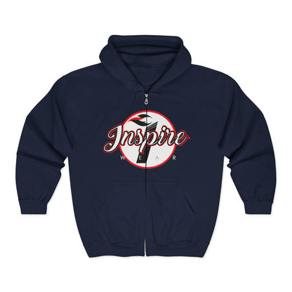 Inspire Logo Motivational Full Zip Hoodie