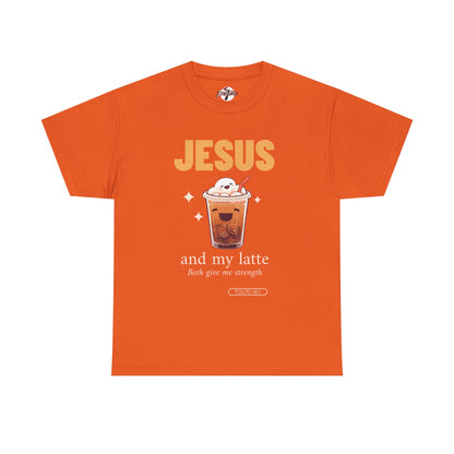 “Jesus and My Latte” Faith & Coffee Unisex Graphic Tee