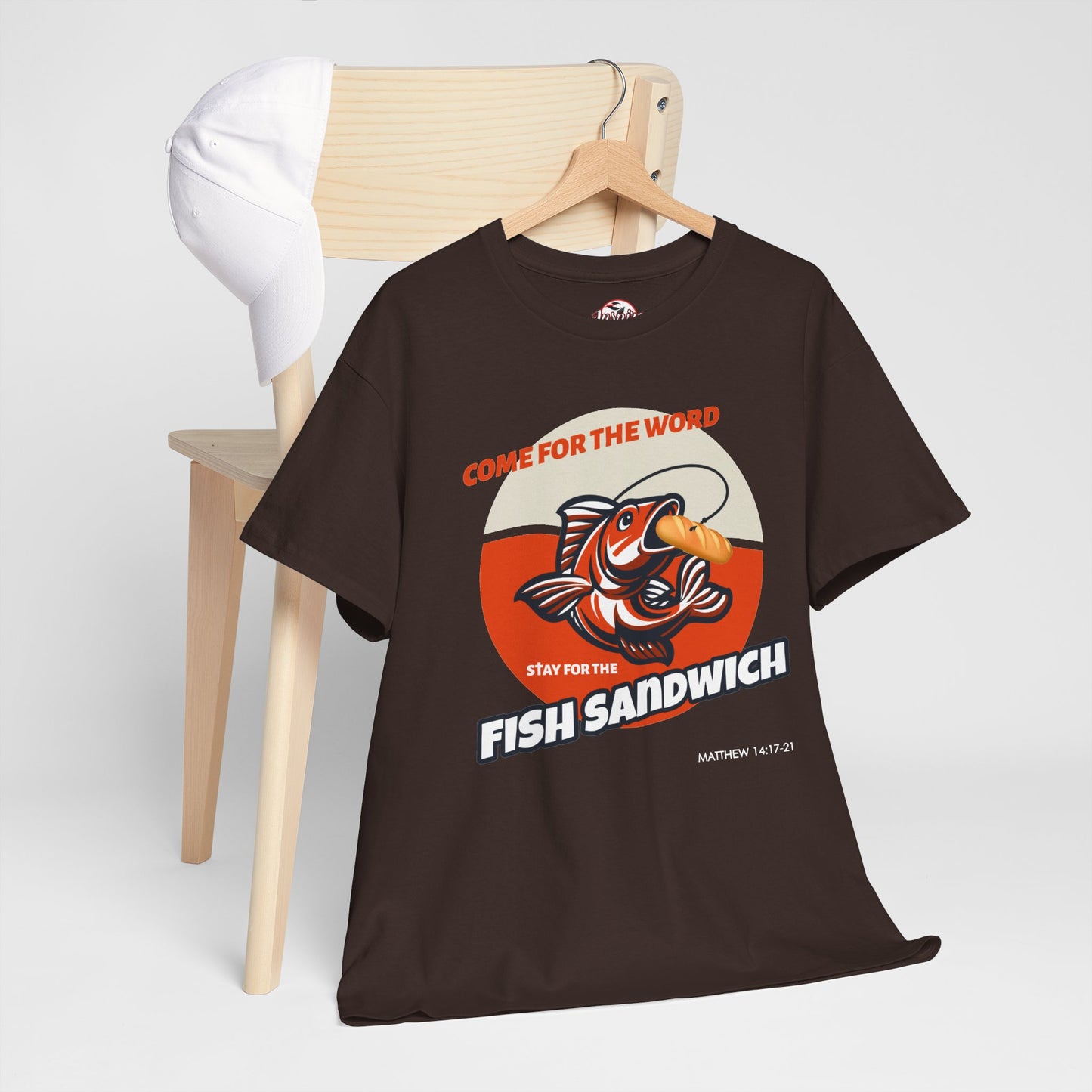 "Come for the Word" Fish Sandwich Graphic T-Shirt