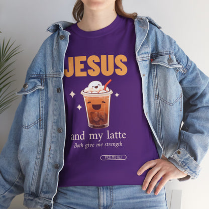“Jesus and My Latte” Faith & Coffee Unisex Graphic Tee