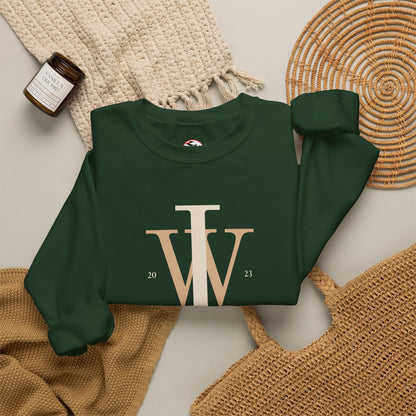 Inspire Wear IW Monogram Logo Crewneck Sweatshirt