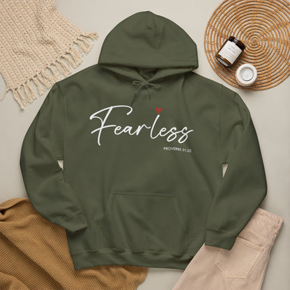 "Fearless" Inspirational Pullover Hoodie