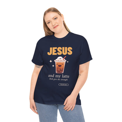 “Jesus and My Latte” Faith & Coffee Unisex Graphic Tee