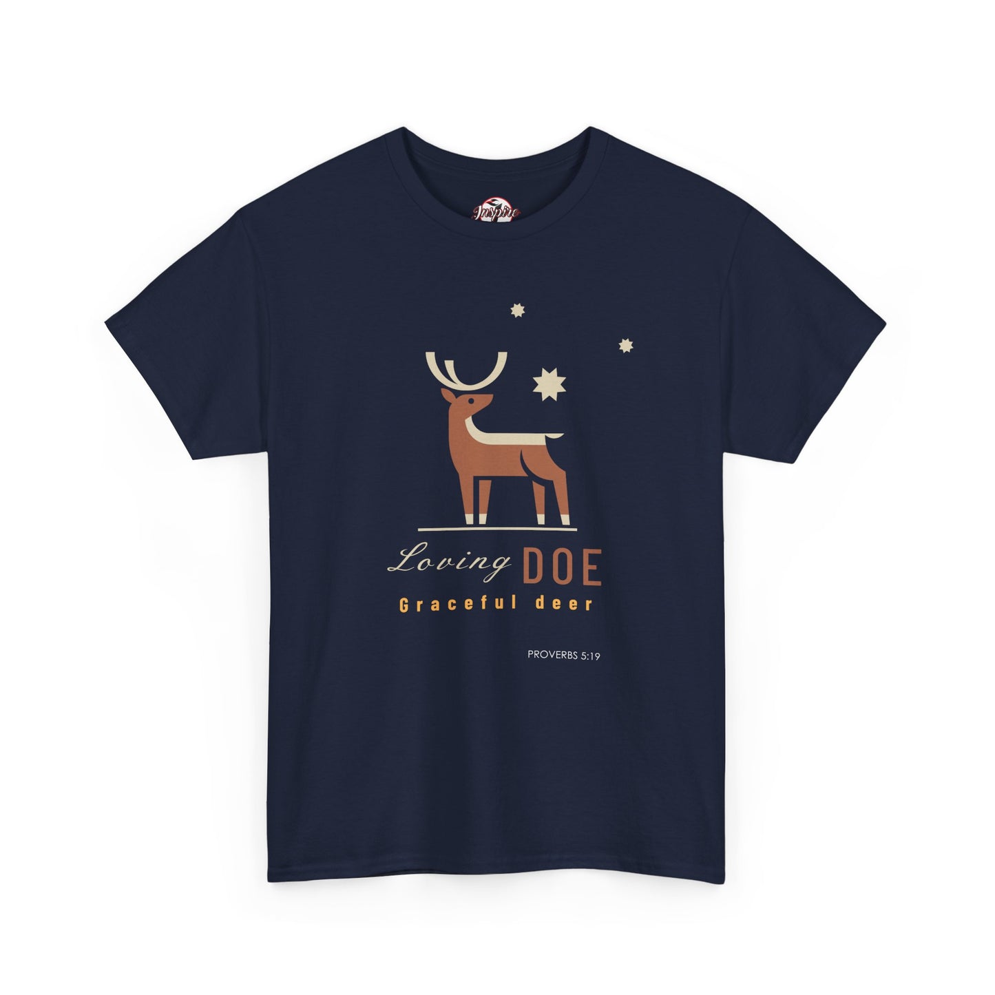 "Loving Doe Graceful Deer" Women's Inspirational Graphic T-Shirt