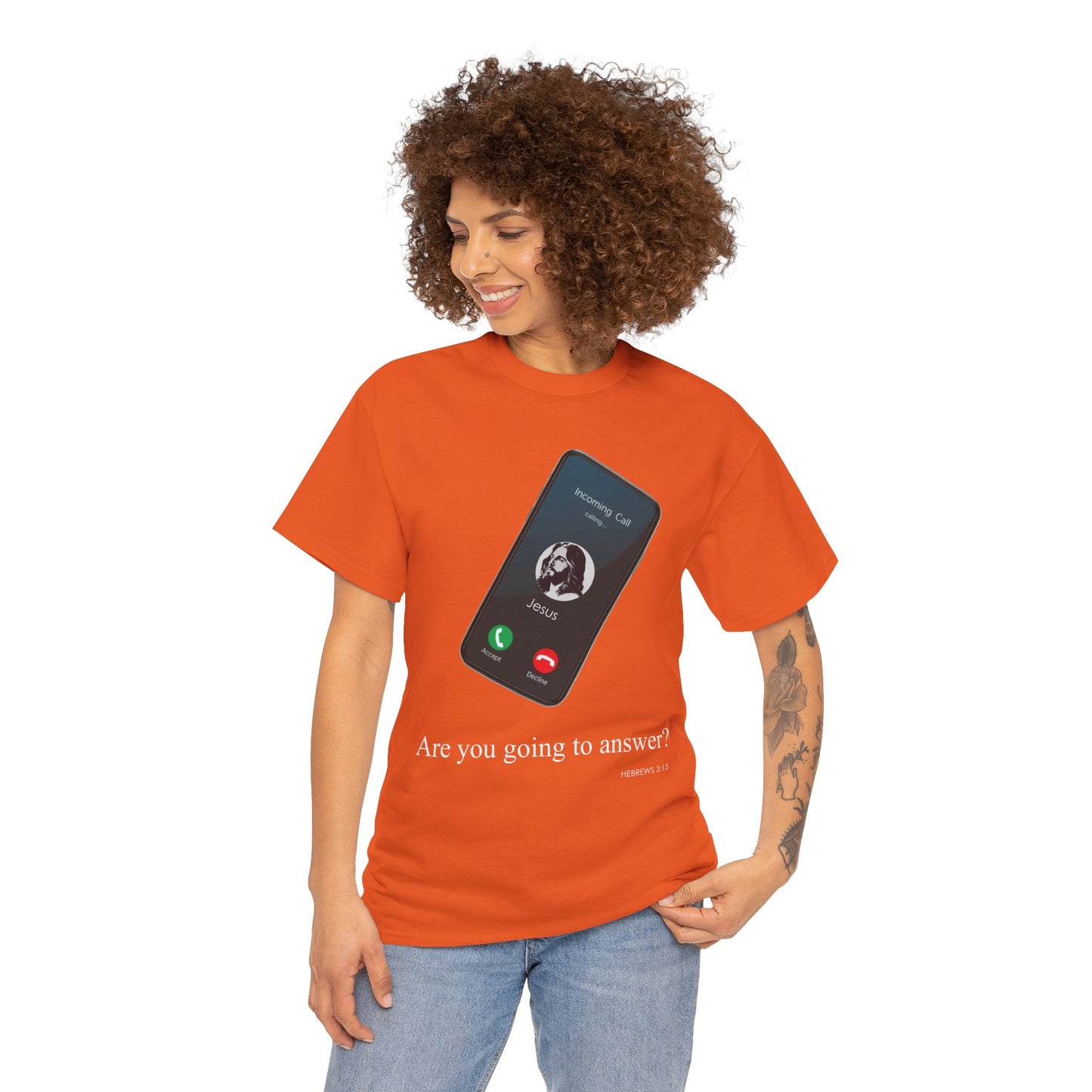 "Are You Going to Answer?" Inspirational Graphic Tee