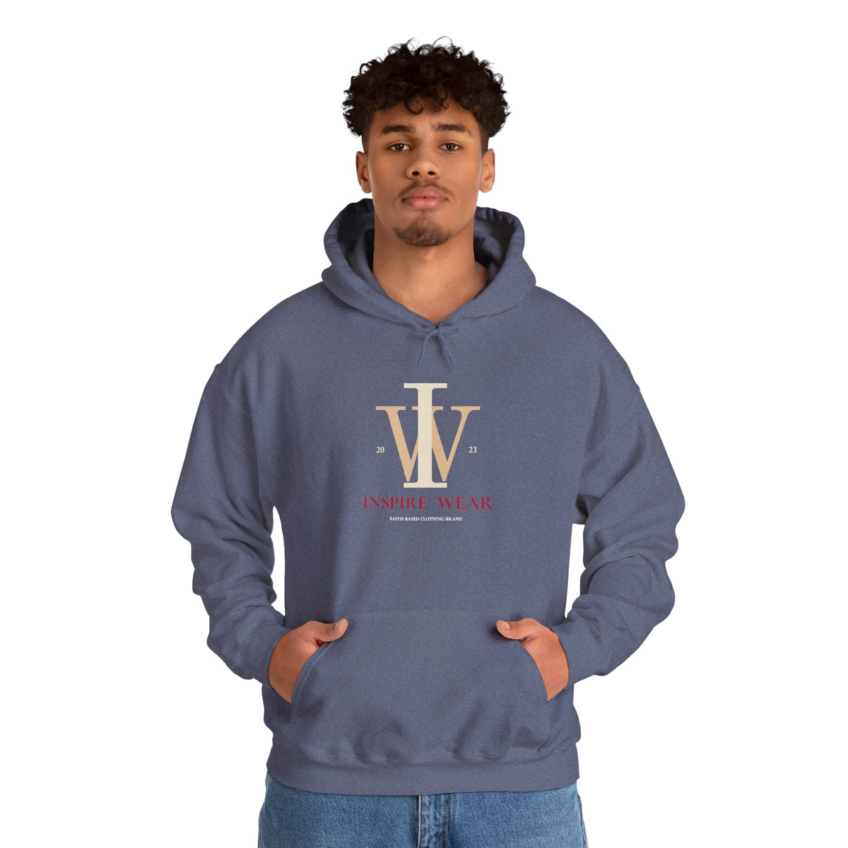 Inspire Wear IW Monogram Logo Pullover Hoodie