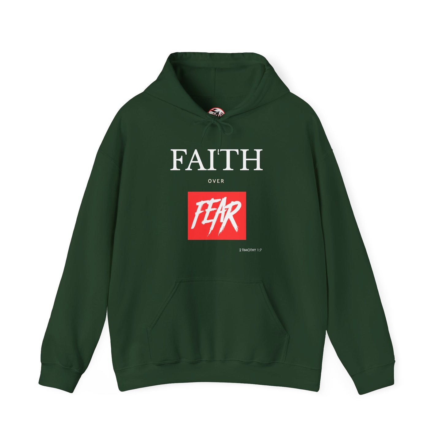 "Faith Over Fear" Inspirational Pullover Hoodie