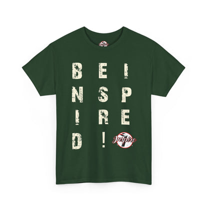 "Be Inspired" Motivational Vertical Graphic T-Shirt