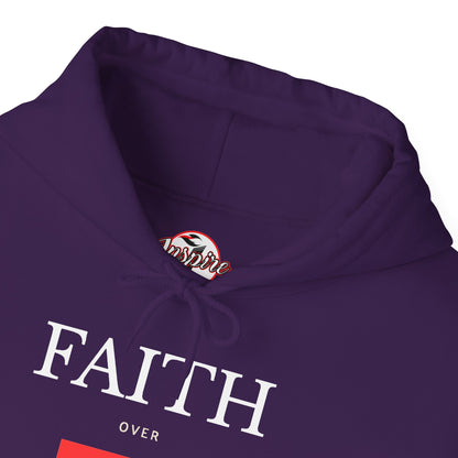 "Faith Over Fear" Inspirational Pullover Hoodie