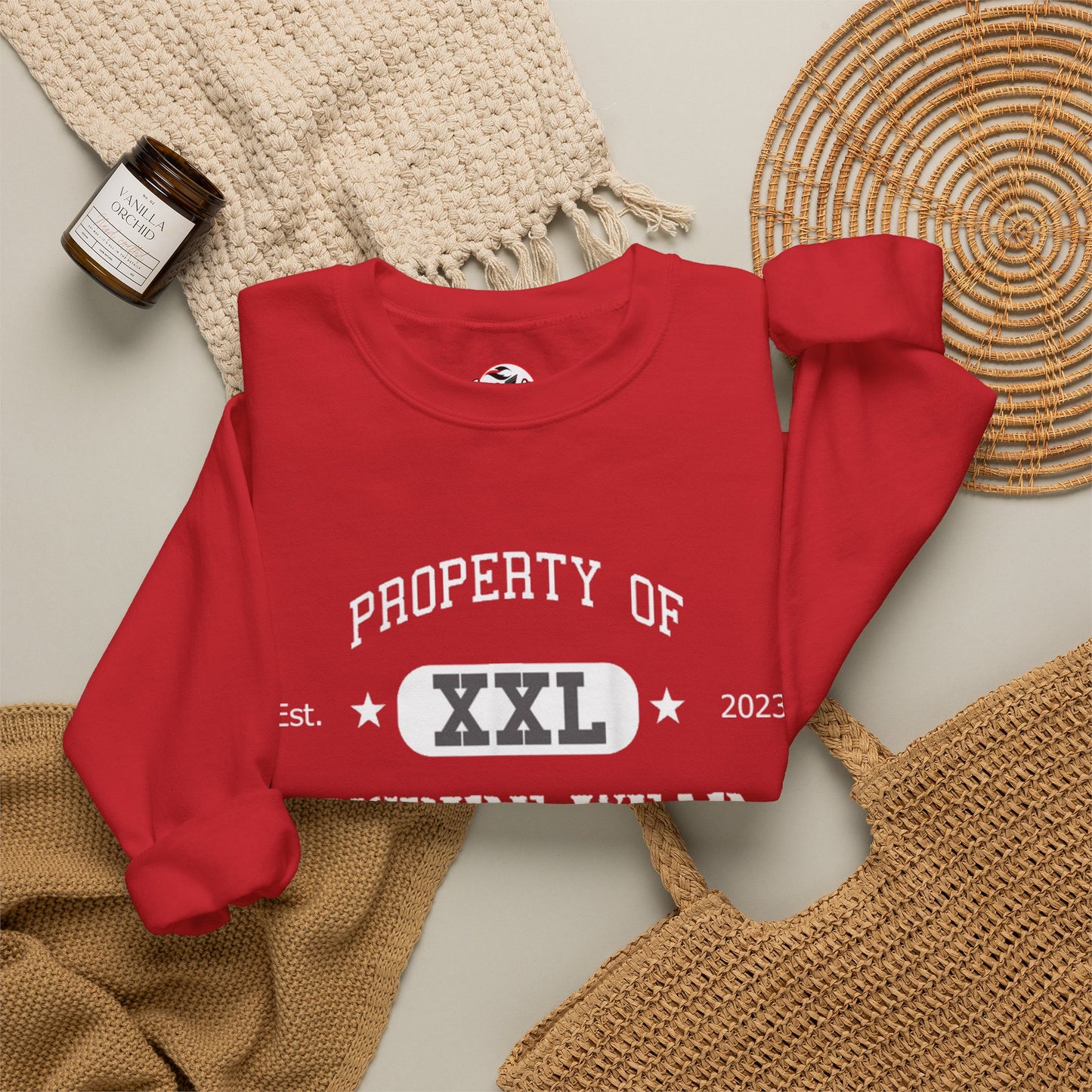 "Property of Inspire Wear" Athletic Crewneck Sweatshirt