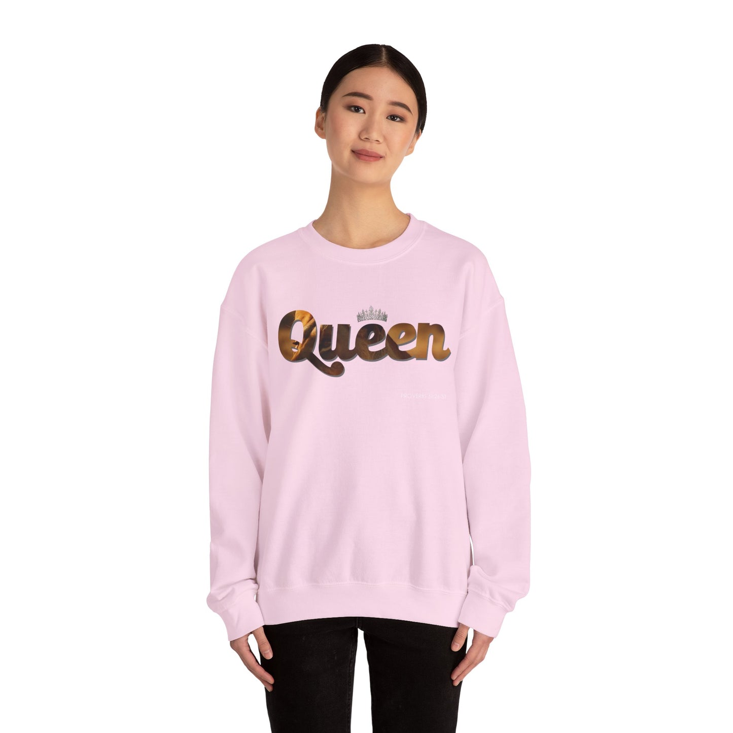 "Queen" Women's Inspirational Pullover Sweatshirt