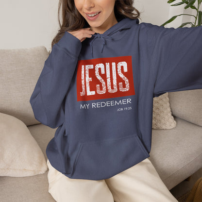 "Jesus My Redeemer" Inspirational Pullover Hoodie