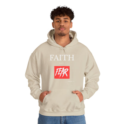 "Faith Over Fear" Inspirational Pullover Hoodie