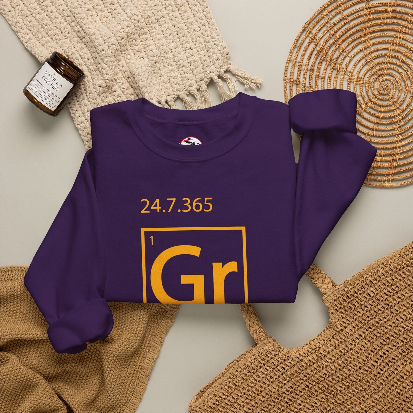 Grind 24/7/365 Motivational Element Crewneck Sweatshirt