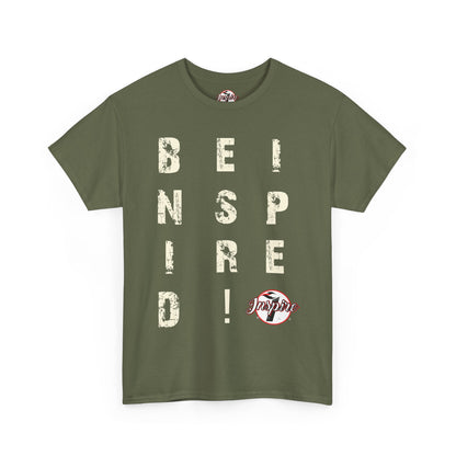 "Be Inspired" Motivational Vertical Graphic T-Shirt