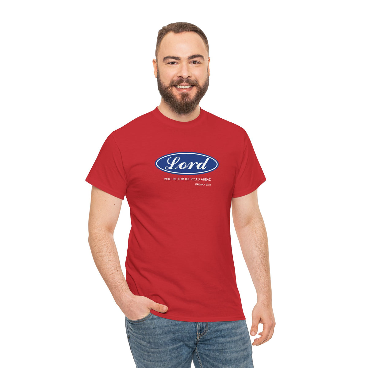 Lord Built Me Inspirational Crewneck T-Shirt