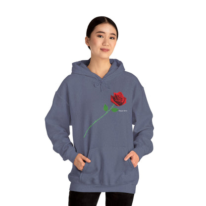 "Fearfully and Wonderfully Made" Rose Graphic Pullover Hoodie