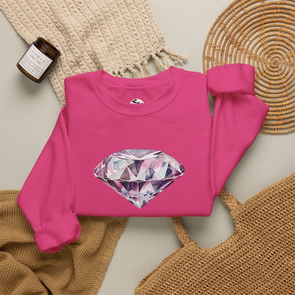 "No Pressure, No Diamond" Inspirational Crewneck Sweatshirt