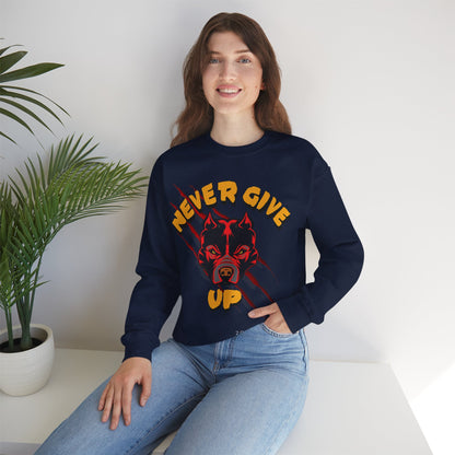 "Never Give Up" Crewneck Sweatshirt