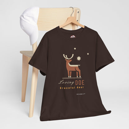 "Loving Doe Graceful Deer" Women's Inspirational Graphic T-Shirt