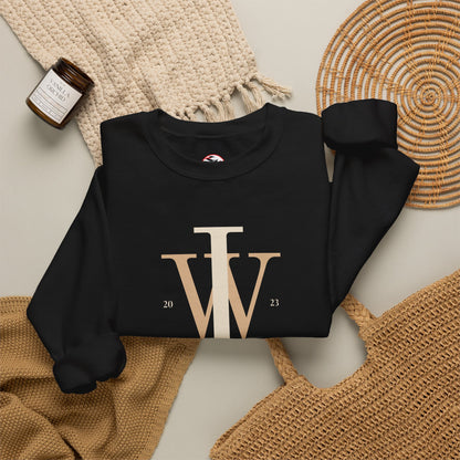 Inspire Wear IW Monogram Logo Crewneck Sweatshirt