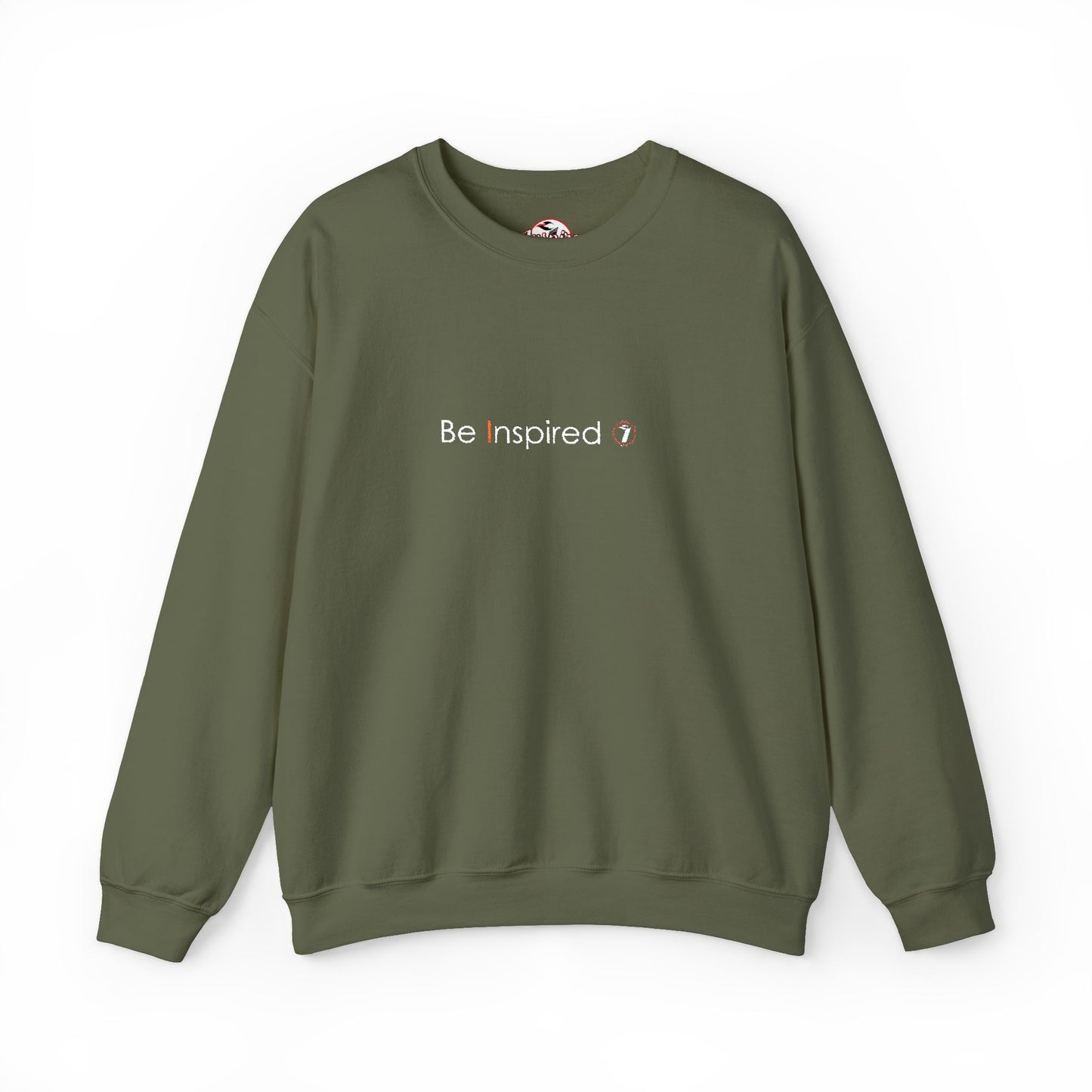 "Be Inspired" Embroidered Crewneck Sweatshirt