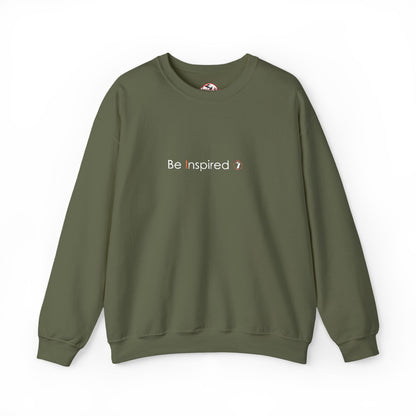 "Be Inspired" Embroidered Crewneck Sweatshirt