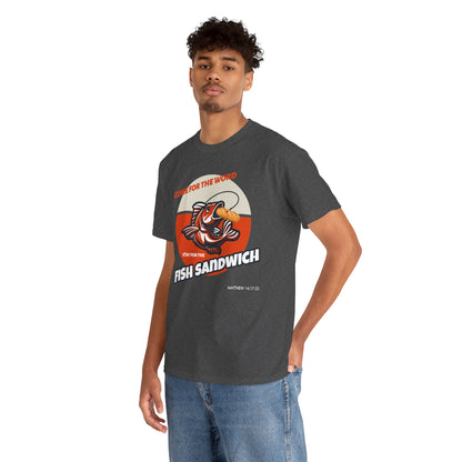 "Come for the Word" Fish Sandwich Graphic T-Shirt
