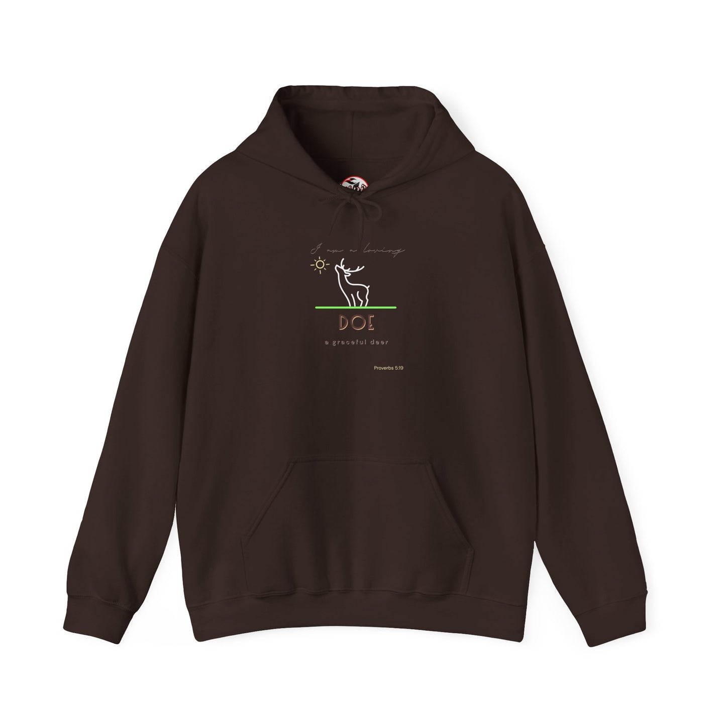 "Loving Doe" Inspirational Hooded Sweatshirt