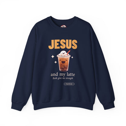 "Jesus and My Latte" Crewneck Sweatshirt