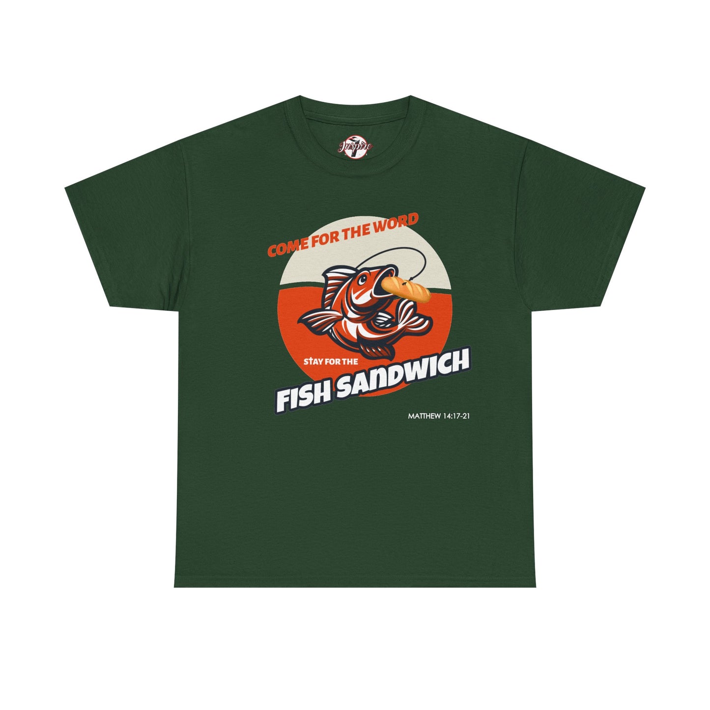 "Come for the Word" Fish Sandwich Graphic T-Shirt