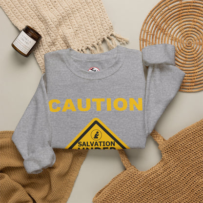 Caution: Salvation Under Construction Crewneck Sweatshirt
