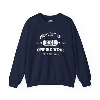 "Property of Inspire Wear" Athletic Crewneck Sweatshirt