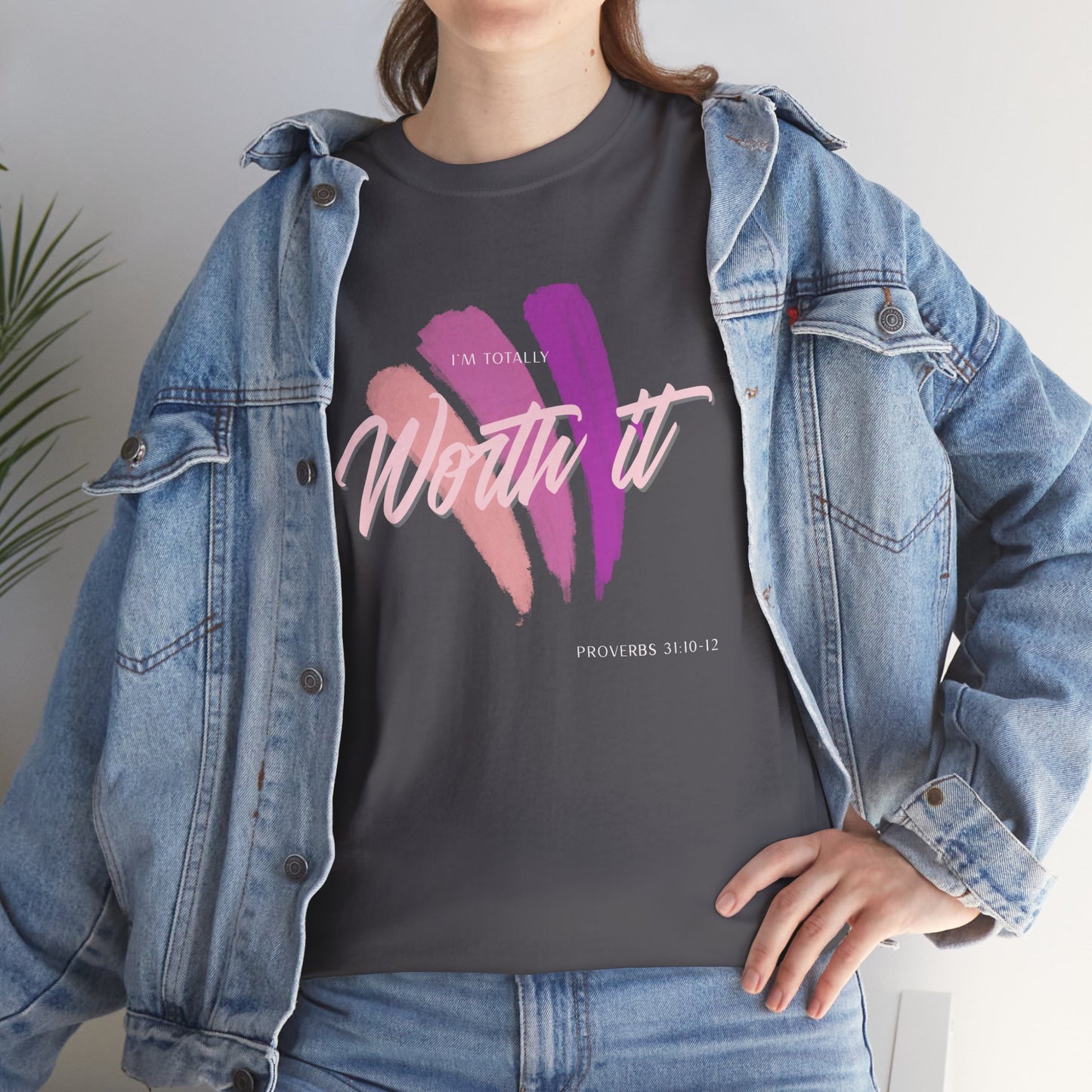"Totally Worth It" Women's Motivational Graphic T‑Shirt