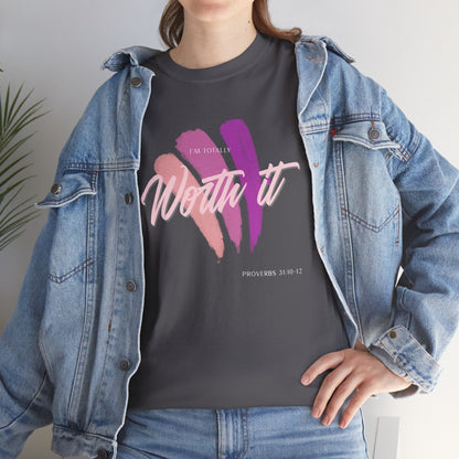 "Totally Worth It" Women's Motivational Graphic T‑Shirt