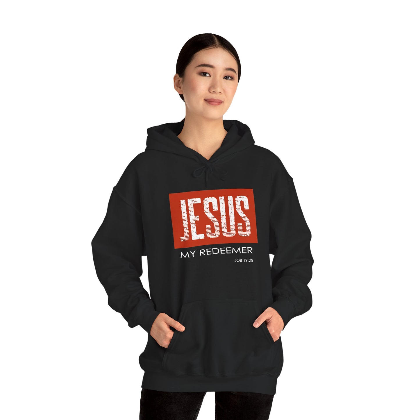 "Jesus My Redeemer" Inspirational Pullover Hoodie