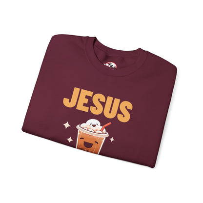 "Jesus and My Latte" Crewneck Sweatshirt