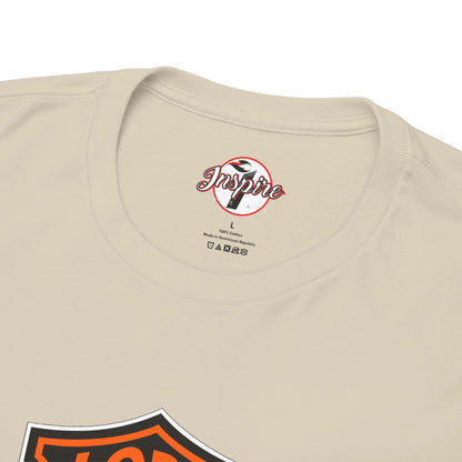Jesus Christ Savior T‑Shirt — Lord Savior Motorcycle Shield Design