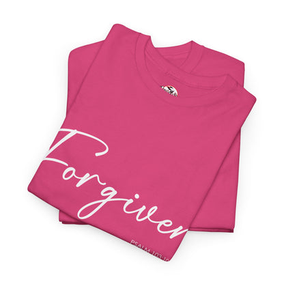 "Forgiven" Womens Christian Faith T-Shirt