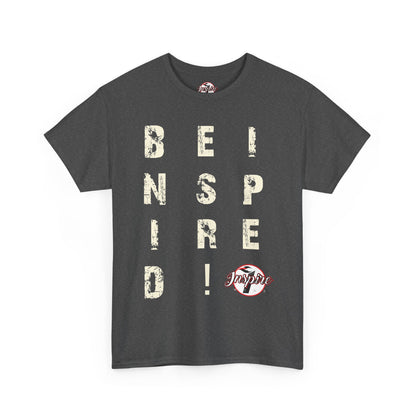 "Be Inspired" Motivational Vertical Graphic T-Shirt