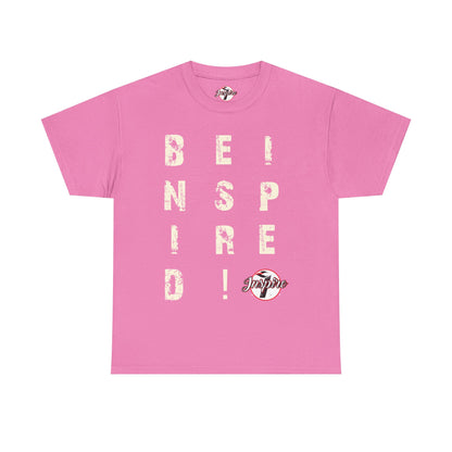 "Be Inspired" Motivational Vertical Graphic T-Shirt