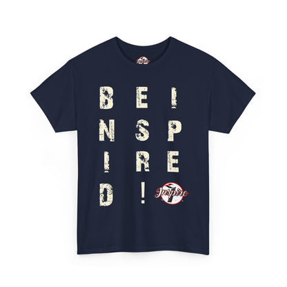 "Be Inspired" Motivational Vertical Graphic T-Shirt