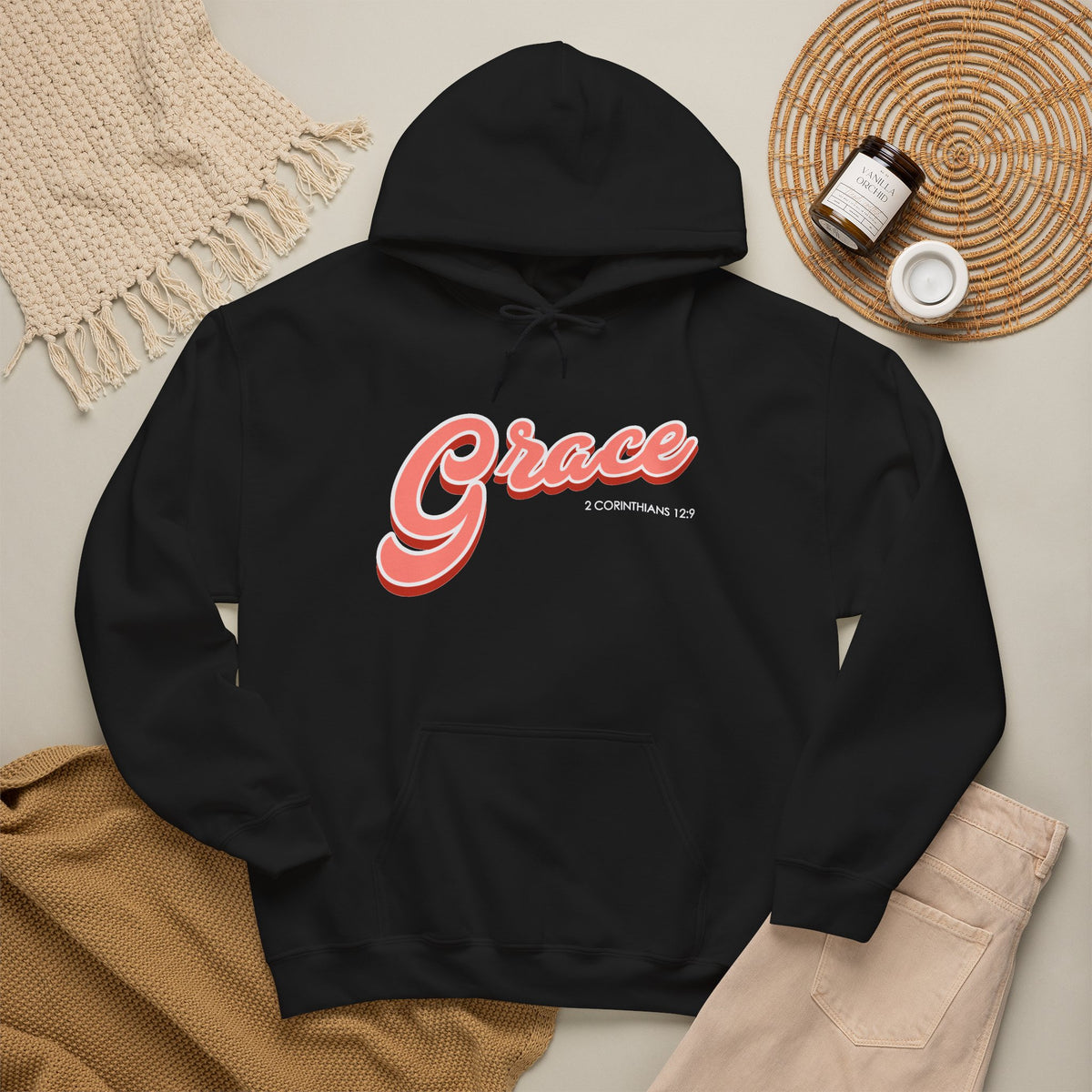 "Grace" Inspirational Pullover Hoodie