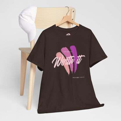 "Totally Worth It" Women's Motivational Graphic T‑Shirt