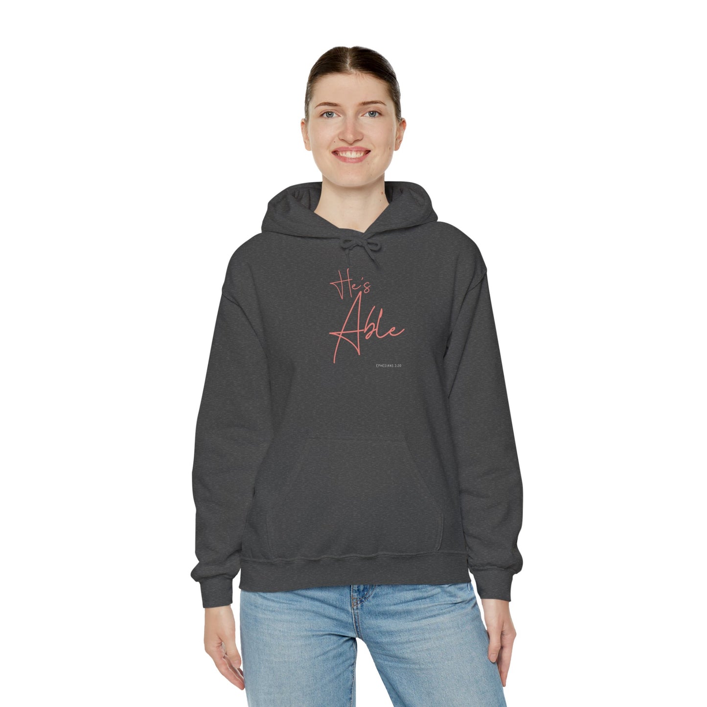 "He’s Able" Faith-Inspired Women's Pullover Hoodie