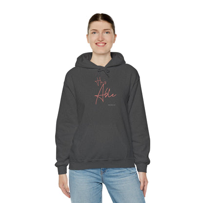 "He’s Able" Faith-Inspired Women's Pullover Hoodie